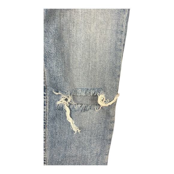 Asos High Rise Mom Jean Straight Distressed sz 25 x 30 retro - Picture 3 of 8